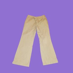 Dickie's beige wide legged trousers with pockets size SMP
